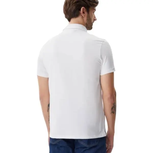 Calvin Klein - Ανδρική Μπλούζα Κοντομάνικη Polo Smooth Cotton Solid Regular Fit LV040HM281-YAA Λευκό LV040HM281-YAA