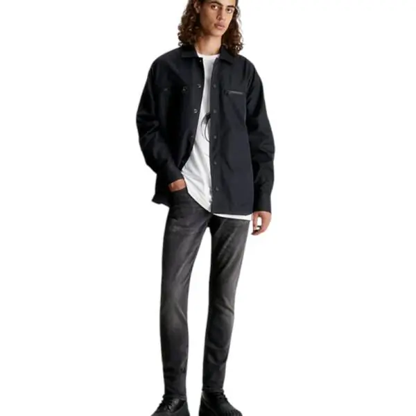 Calvin Klein - Ανδρικό Jean Slim Fit J30J323858-1BY Μαύρο J30J323858-1BY