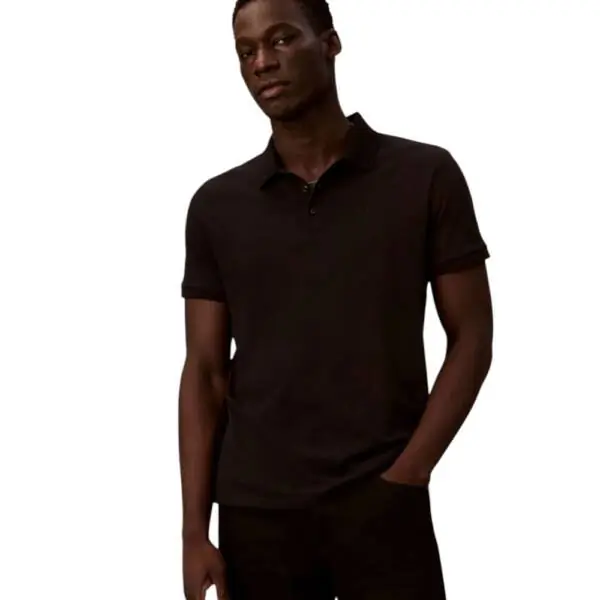 Calvin Klein - Ανδρικό T-Shirt Polo Classic Logo LV04RD255G-UB1 Μαύρο