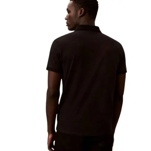 Calvin Klein - Ανδρικό T-Shirt Polo Classic Logo LV04RD255G-UB1 Μαύρο LV04RD255G-UB1
