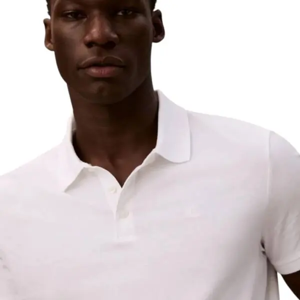 Calvin Klein - Ανδρικό T-Shirt Polo Classic Logo LV04RD255G-YAF Λευκό LV04RD255G-YAF