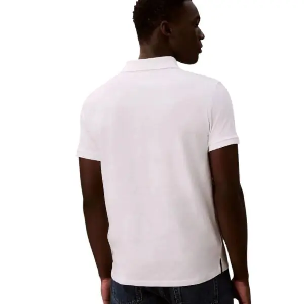 Calvin Klein - Ανδρικό T-Shirt Polo Classic Logo LV04RD255G-YAF Λευκό LV04RD255G-YAF