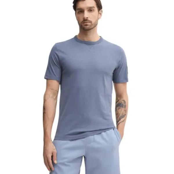 Calvin Klein - Ανδρικό T-shirt Badge Regular Fit J30J323484-PCP Μπλε