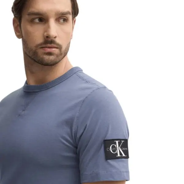 Calvin Klein - Ανδρικό T-shirt Badge Regular Fit J30J323484-PCP Μπλε J30J323484-PCP