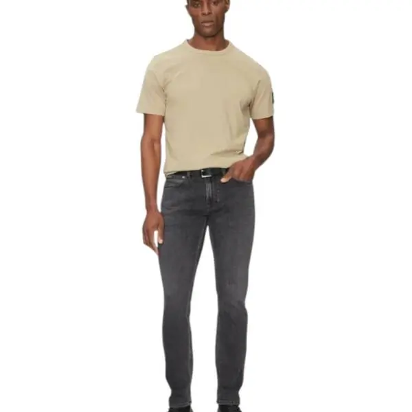 Calvin Klein - Ανδρικό T-shirt Badge Regular Fit J30J323484-PDV Μπεζ J30J323484-PDV