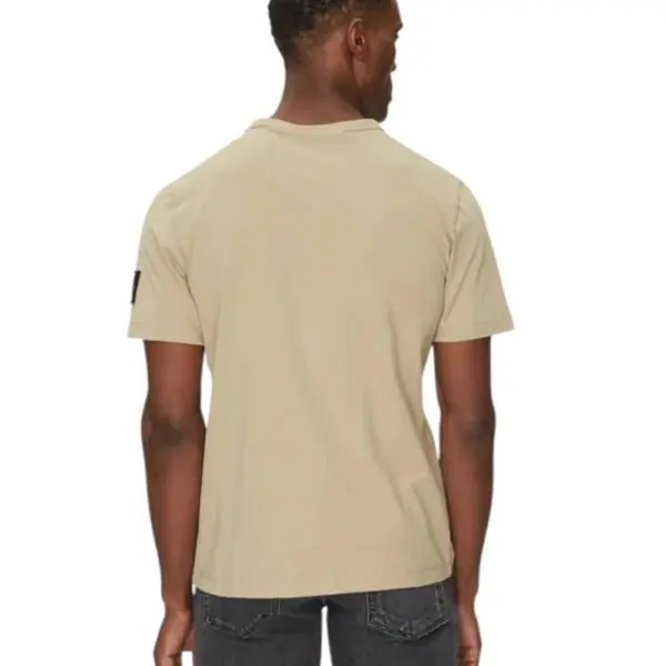 Calvin Klein - Ανδρικό T-shirt Badge Regular Fit J30J323484-PDV Μπεζ J30J323484-PDV