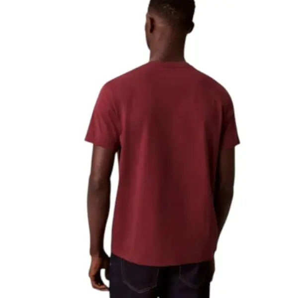 Calvin Klein - Ανδρικό T-shirt Classic Monogram Tee Regular Fit LV04RD254G-5FF Μπορντό LV04RD254G-5FF