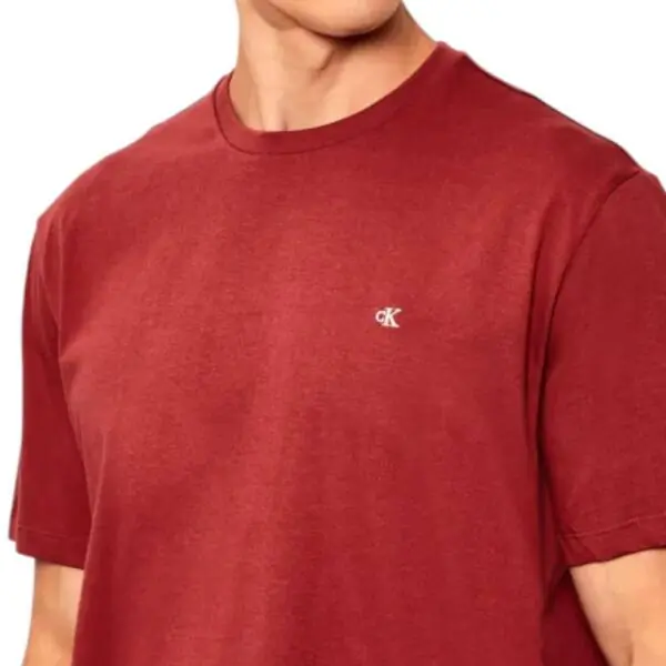 Calvin Klein - Ανδρικό T-shirt Classic Monogram Tee Regular Fit LV04RD254G-VMT Κόκκινο LV04RD254G-VMT