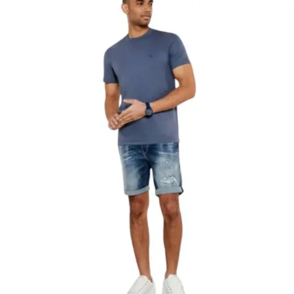 Calvin Klein - Ανδρικό T-shirt Rock Ridge Regular Fit J30J326683-PCP Μπλε J30J326683-PCP