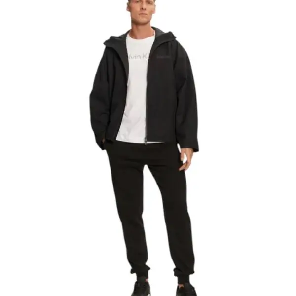 Calvin Klein - Ανδρικό Αδιάβροχο Μπουφάν Regular Fit 00GMF4O520-BAE Μαύρο 00GMF4O520-BAE