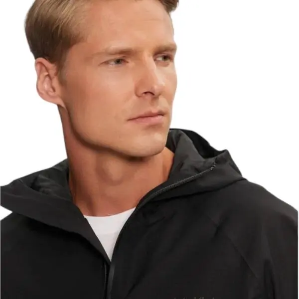 Calvin Klein - Ανδρικό Αδιάβροχο Μπουφάν Regular Fit 00GMF4O520-BAE Μαύρο 00GMF4O520-BAE