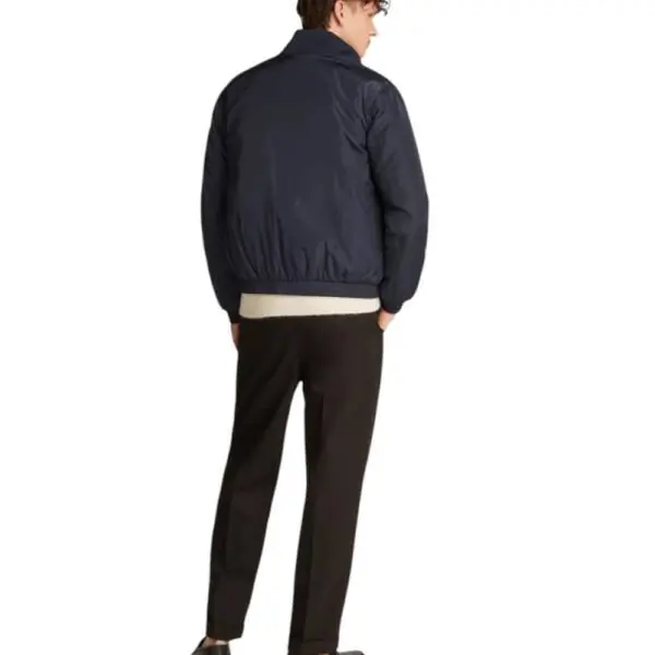 Calvin Klein - Ανδρικό Μεταβατικό Μπουφάν Harrington Regular Fit J30J325592-CGE Μπλε Σκούρο J30J325592-CGE