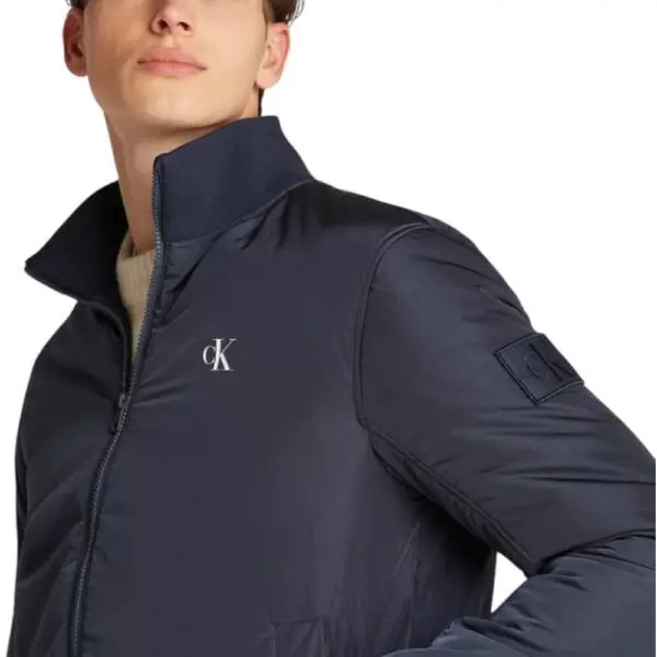 Calvin Klein - Ανδρικό Μεταβατικό Μπουφάν Harrington Regular Fit J30J325592-CGE Μπλε Σκούρο J30J325592-CGE
