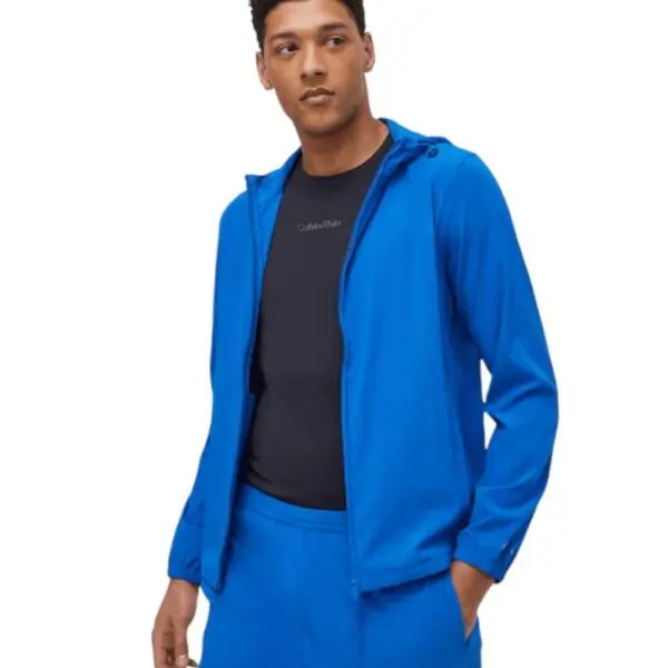 Calvin Klein - Ανδρικό Μεταβατικό Μπουφάν Performance Regular Fit 00GMS4O520-CGN Μπλε