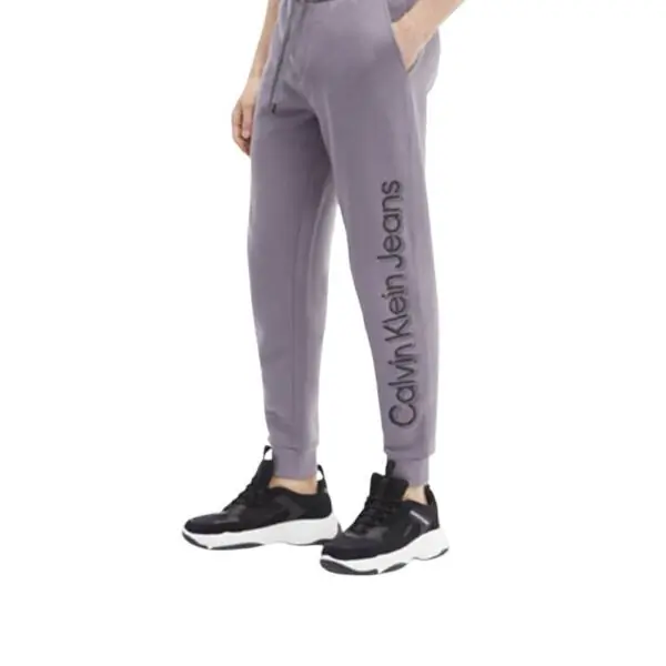 Calvin Klein - Ανδρικό Παντελόνι Φόρμας Regular Fit J30J319651-PTP Γκρι J30J319651-PTP