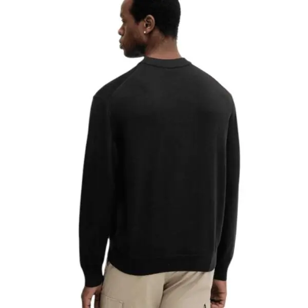 Calvin Klein - Ανδρικό Πουλόβερ Crewneck Monogram Relaxed Fit LV04RC309G-UB1 Μαύρο LV04RC309G-UB1