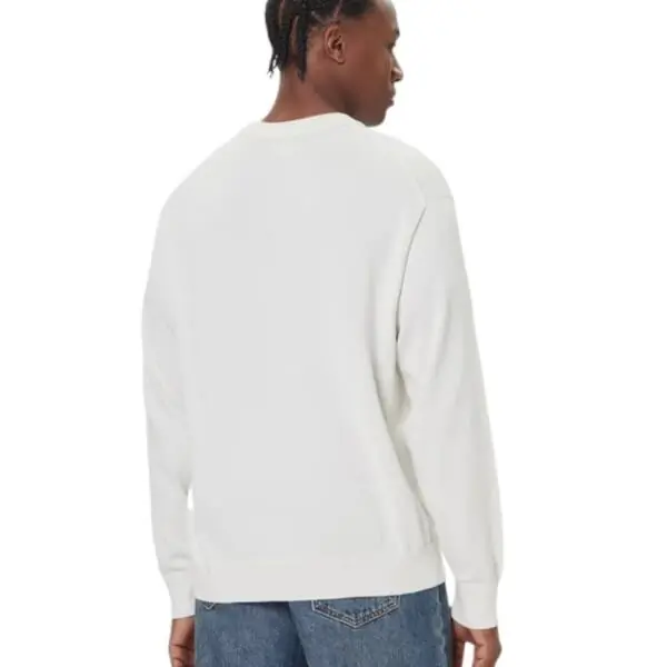 Calvin Klein - Ανδρικό Πουλόβερ Crewneck Monogram Relaxed Fit LV04RC309G-YAS Εκρού LV04RC309G-YAS