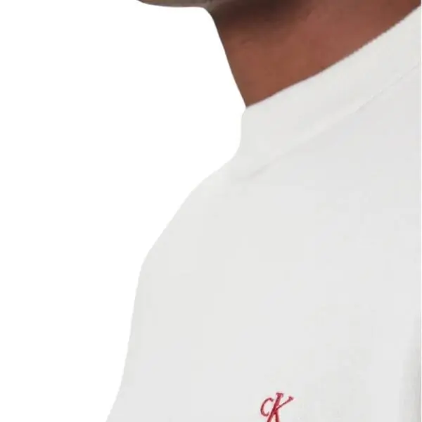 Calvin Klein - Ανδρικό Πουλόβερ Crewneck Monogram Relaxed Fit LV04RC309G-YAS Εκρού LV04RC309G-YAS