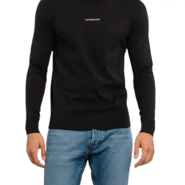 Calvin Klein - Ανδρικό Πουλόβερ Essential Crew Neck Regular Fit J30J318232-BEH Μαύρο J30J318232-BEH