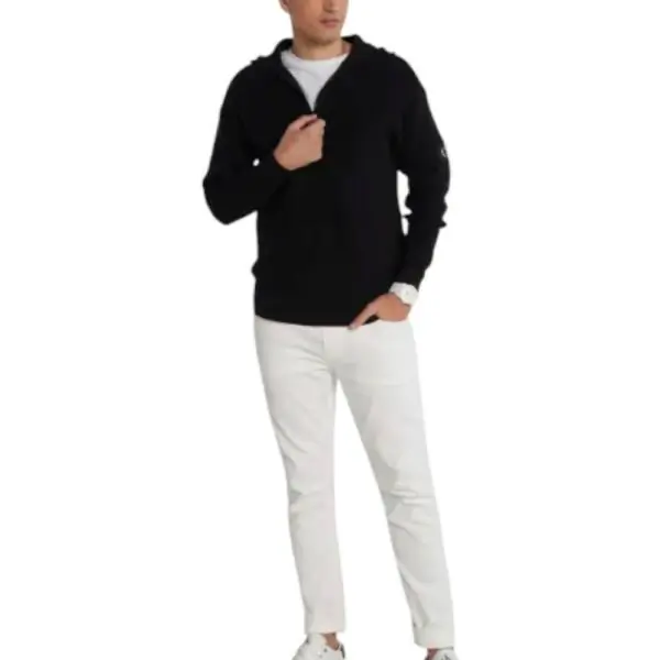 Calvin Klein - Ανδρικό Πουλόβερ Regular Fit J30J323985-BEH Μαύρο J30J323985-BEH