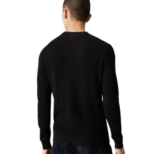 Calvin Klein - Ανδρικό Πουλόβερ Rib Regular Fit J30J324598-BEH Μαύρο J30J324598-BEH