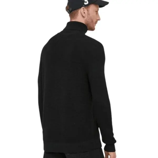 Calvin Klein - Ανδρικό Πουλόβερ Ζιβάγκο Regular Fit J30J325093-BEH Μαύρο J30J325093-BEH