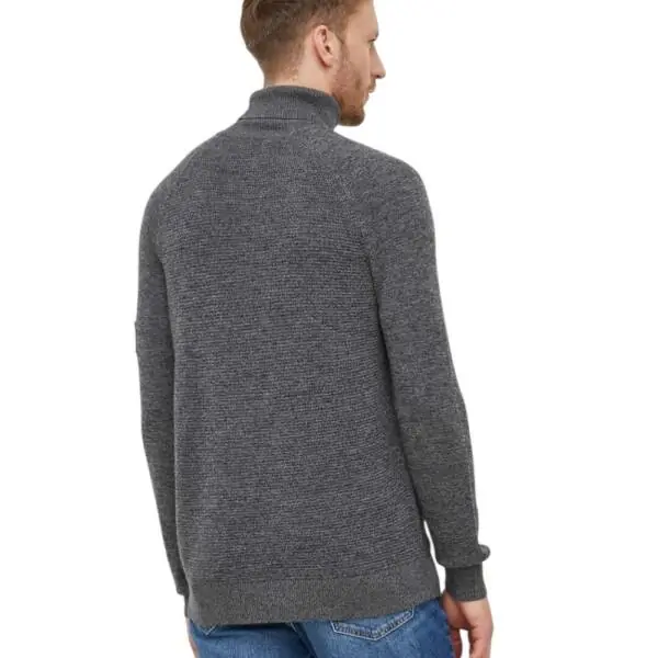 Calvin Klein - Ανδρικό Πουλόβερ Ζιβάγκο Regular Fit J30J325093-OGL Γκρι J30J325093-OGL