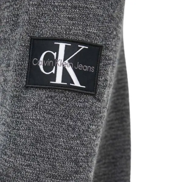 Calvin Klein - Ανδρικό Πουλόβερ Ζιβάγκο Regular Fit J30J325093-OGL Γκρι J30J325093-OGL