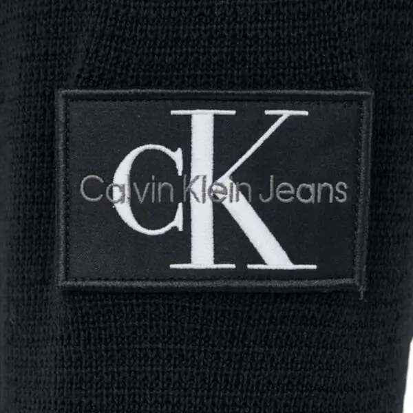 Calvin Klein - Ανδρικό Πουλόβερ Μάλλινο Regular Fit J30J325092-BEH Μαύρο J30J325092-BEH