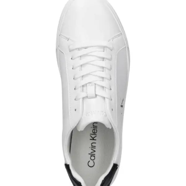 Calvin Klein - Γυναικεία Sneakers Low Pro Cup Laceup Lth Moire HW0HW02845-01W Λευκό HW0HW02845-01W
