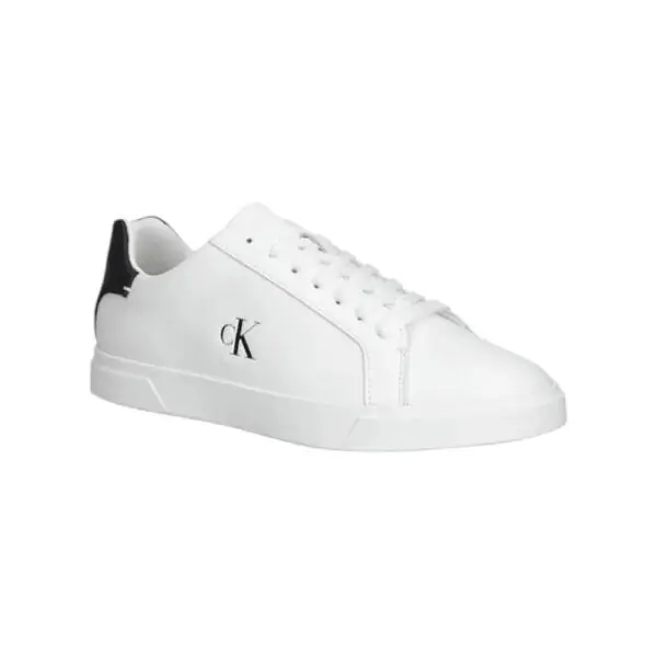 Calvin Klein - Γυναικεία Sneakers Low Pro Cup Laceup Lth Moire HW0HW02845-01W Λευκό HW0HW02845-01W