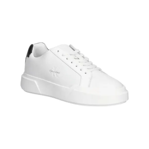 Calvin Klein - Γυναικεία Sneakers Chunky Cupsole Laceup Lth Wn YW0YW01947-01W Λευκό YW0YW01947-01W