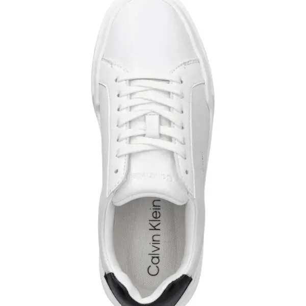 Calvin Klein - Γυναικεία Sneakers Chunky Cupsole Laceup Lth Wn YW0YW01947-01W Λευκό YW0YW01947-01W
