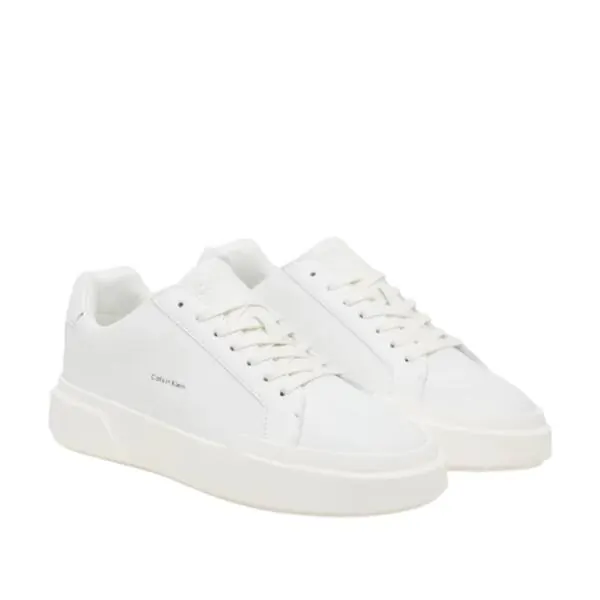 Calvin Klein - Γυναικεία Sneakers Chunky Cupsole Laceup Lth Wn YW0YW01947-0K4 Λευκό YW0YW01947-0K4