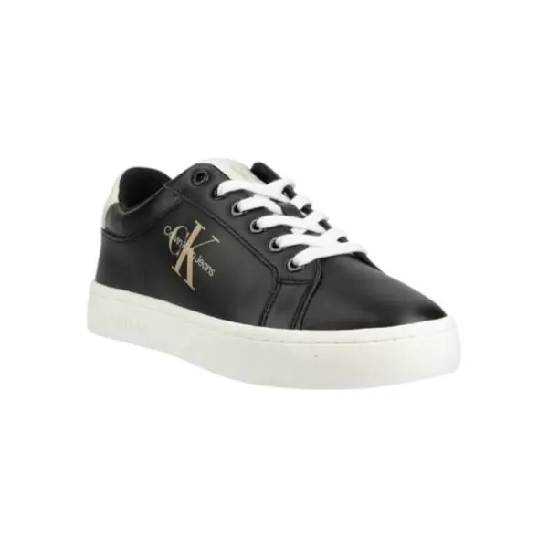 Calvin Klein - Γυναικεία Sneakers Classic Cupsole Fluo Contrast YW0YW00912-0GO Μαύρο YW0YW00912-0GO