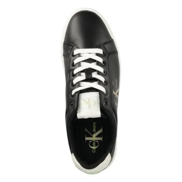 Calvin Klein - Γυναικεία Sneakers Classic Cupsole Fluo Contrast YW0YW00912-0GO Μαύρο YW0YW00912-0GO