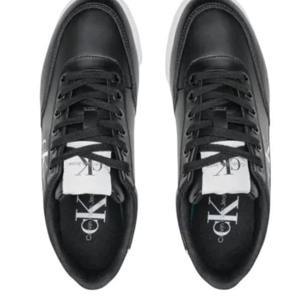 Calvin Klein - Γυναικεία Sneakers Classic Cupsole Laceup Low Lth YW0YW00699-0GJ Μαύρο YW0YW00699-0GJ