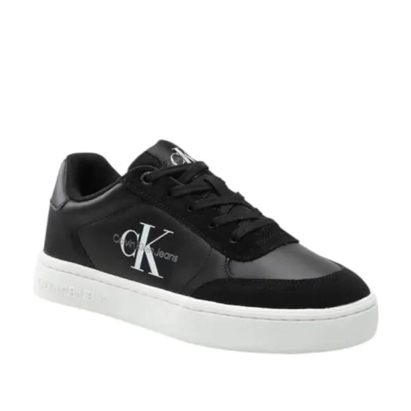 Calvin Klein - Γυναικεία Sneakers Classic Cupsole Laceup Su-Lth YW0YW00774-BDS Μαύρο YW0YW00774-BDS
