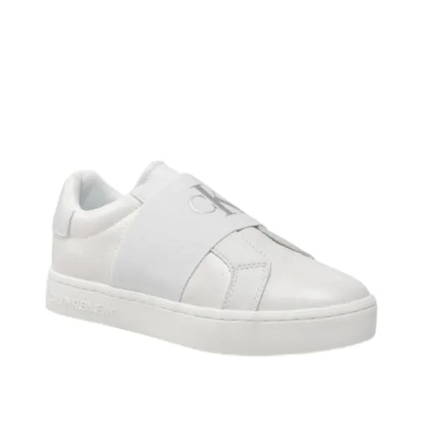 Calvin Klein - Γυναικεία Sneakers Classic Cupsole Ribbon Lth YW0YW00776-0LB Λευκό YW0YW00776-0LB