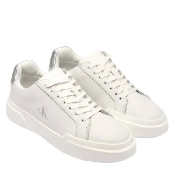 Calvin Klein - Γυναικεία Sneakers Met. Cupsole YW0YW01948-0LC Λευκό YW0YW01948-0LC