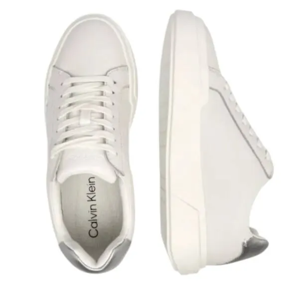 Calvin Klein - Γυναικεία Sneakers Met. Cupsole YW0YW01948-0LC Λευκό YW0YW01948-0LC