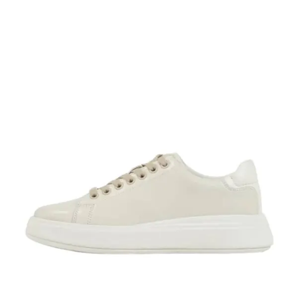 Calvin Klein - Γυναικεία Sneakers Raised Cupsole Lace Up HW0HW01668-ACG Μπεζ HW0HW01668-ACG