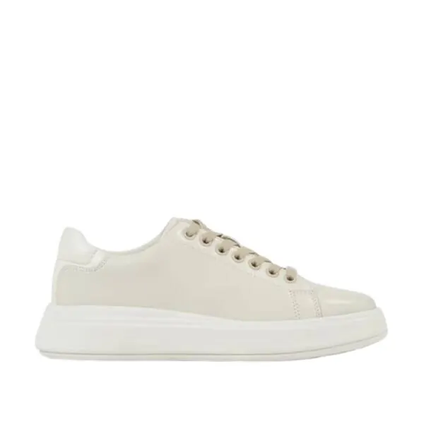 Calvin Klein - Γυναικεία Sneakers Raised Cupsole Lace Up HW0HW01668-ACG Μπεζ