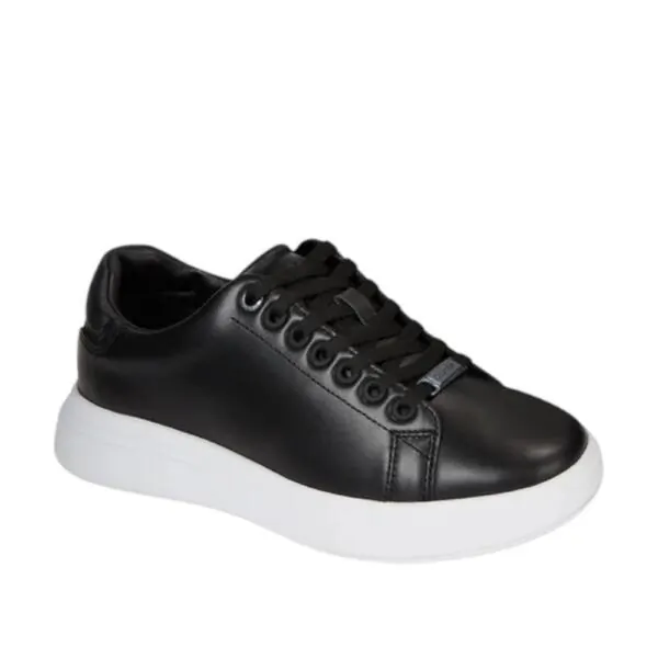 Calvin Klein - Γυναικεία Sneakers Raised Cupsole Lace Up HW0HW01668-BEH Μαύρο HW0HW01668-BEH