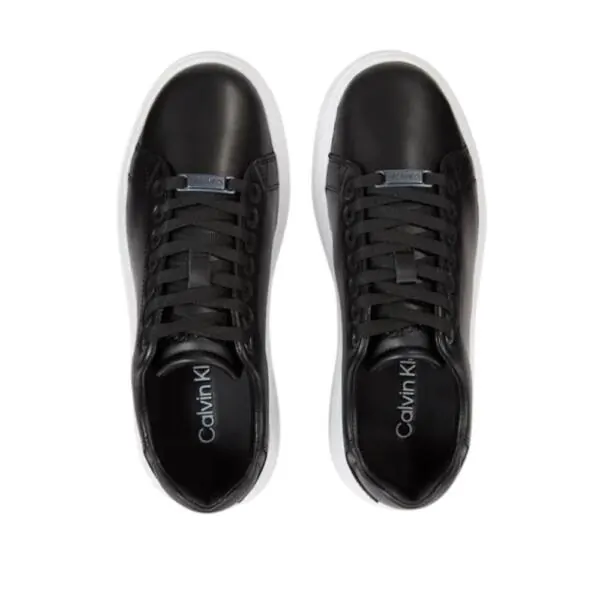 Calvin Klein - Γυναικεία Sneakers Raised Cupsole Lace Up HW0HW01668-BEH Μαύρο HW0HW01668-BEH