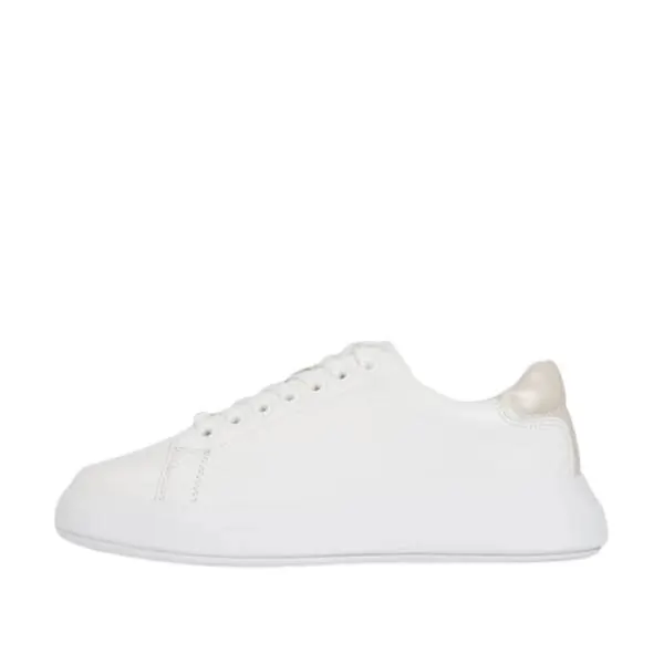 Calvin Klein - Γυναικεία Sneakers Raised Cupsole Lace Up HW0HW01668-OK7 Λευκό HW0HW01668-OK7