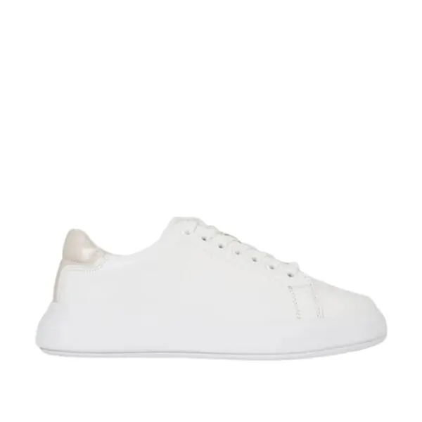 Calvin Klein - Γυναικεία Sneakers Raised Cupsole Lace Up HW0HW01668-OK7 Λευκό