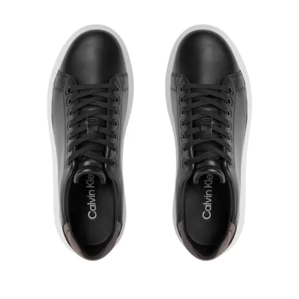 Calvin Klein - Γυναικεία Sneakers Raised Cupsole Lace Up Luminous HW0HW01997-BEH Μαύρο HW0HW01997-BEH