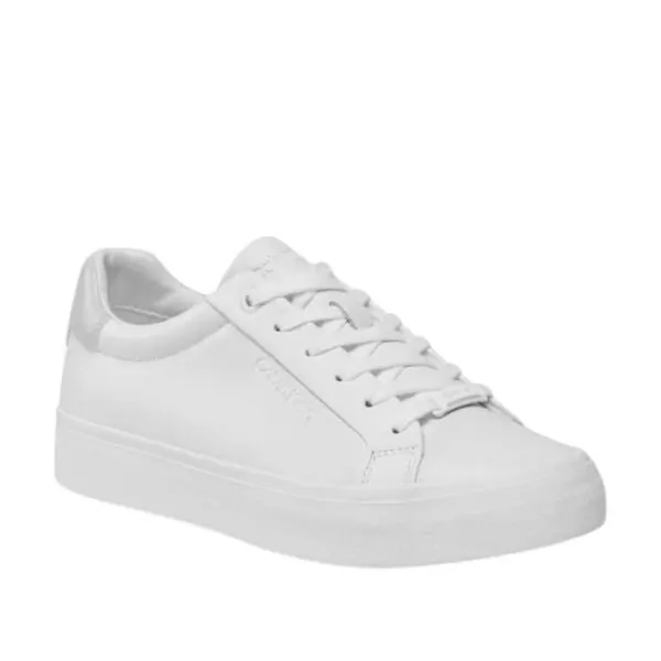 Calvin Klein - Γυναικεία Sneakers Vulc Lace Up Nano Fox-Lth HW0HW01066-0K9 Λευκό HW0HW01066-0K9
