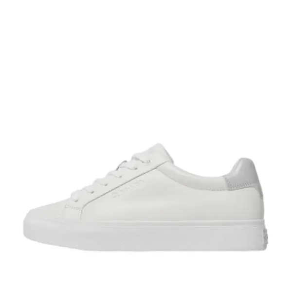 Calvin Klein - Γυναικεία Sneakers Vulc Lace Up Nano Fox-Lth HW0HW01066-0K9 Λευκό HW0HW01066-0K9